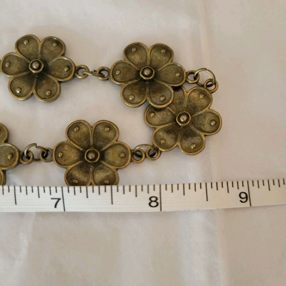 Lot of 4 Boho Choker Necklaces Copper Bronze Gold Colors - Picture 12 of 16